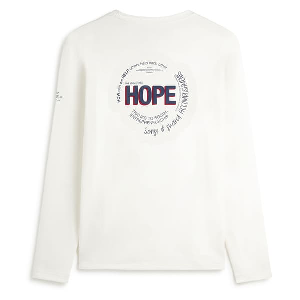 Ecoalf Hope T-shirt Med Lång ärm Vit XL Man