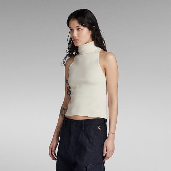 G-star D24007-d487 ärmlös T-shirt Beige XL Kvinna