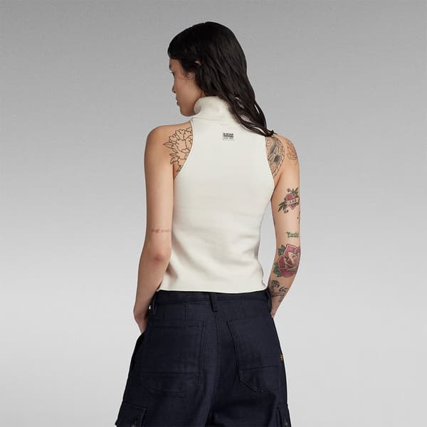 G-star D24007-d487 ärmlös T-shirt Beige XL Kvinna