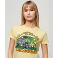 Miniatyrbild 2 av 3: Superdry Neon Motor Graphic Fitted T-shirt Med Korta ärmar Gul XS Kvinna