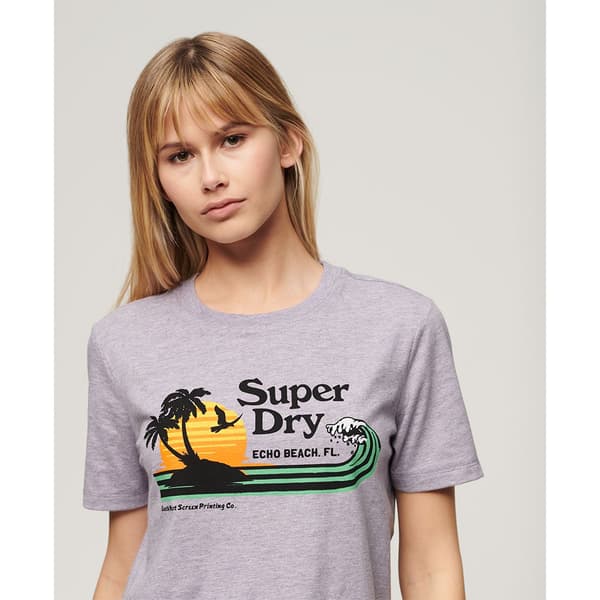 Superdry Outdoor Relaxed T-shirt Med Korta ärmar Lila XS Kvinna