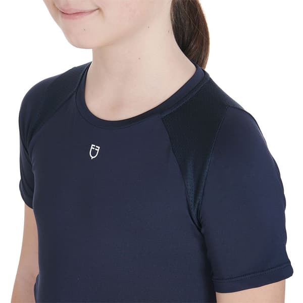 Equestro Technical Junior Training T-shirt Med Korta ärmar Blå 14 Years Pojke