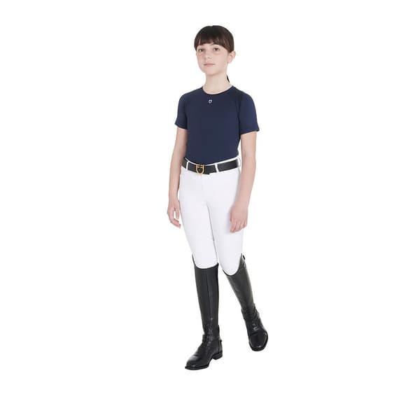 Equestro Technical Junior Training T-shirt Med Korta ärmar Blå 14 Years Pojke