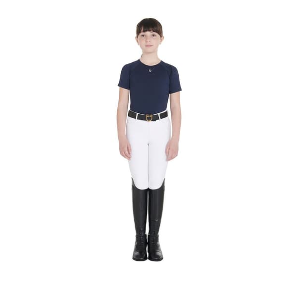 Equestro Technical Junior Training T-shirt Med Korta ärmar Blå 14 Years Pojke