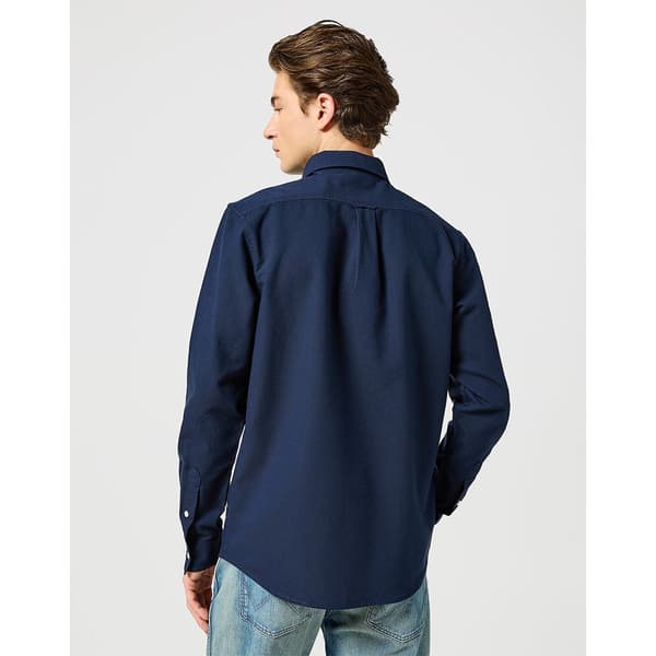 Wrangler Oxford Skjorte Med Lange ærmer Blå XL Mand