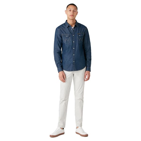 Wrangler Western Pitkähihainen Paita Sininen L Mies