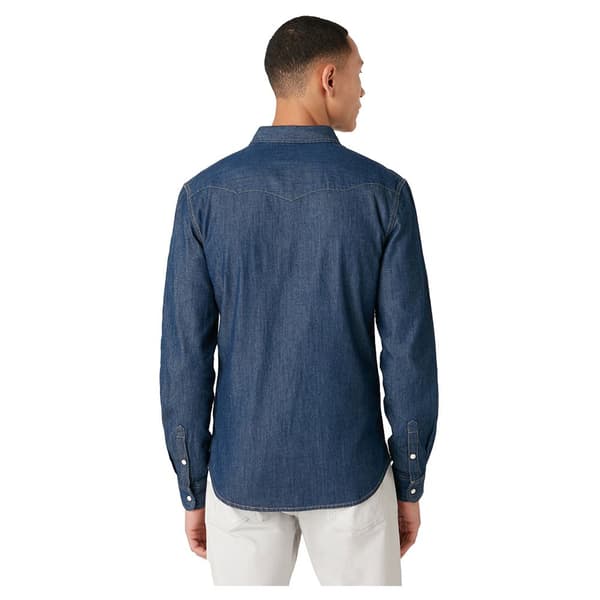 Wrangler Western Pitkähihainen Paita Sininen L Mies