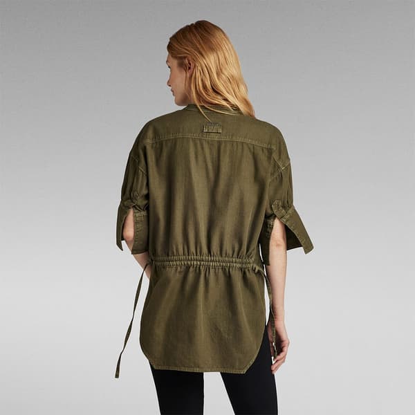 G-star Woven Tunic Kortærmet Skjorte Grøn XS Kvinde