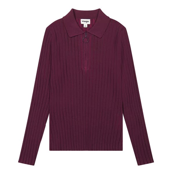 Wrangler 112356484 Pitkähihainen Polopaita Punainen M Nainen