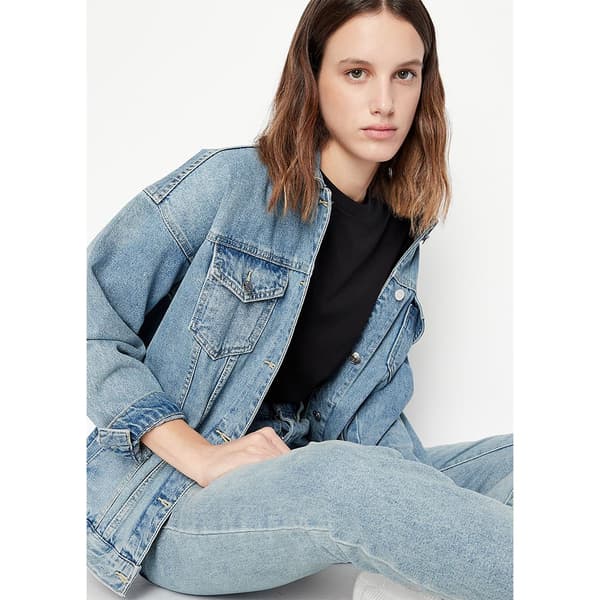 Armani Exchange 8nyt94_yj16z T-shirt Med Korte ærmer Sort L Kvinde