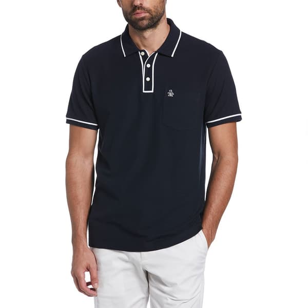 Original Penguin Earl Organic Pique Kortærmet Polo Blå XL Mand