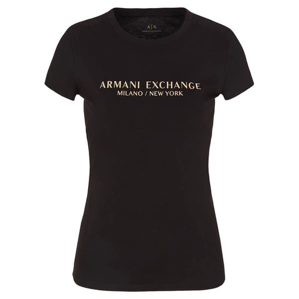 Armani Exchange 8nytab_yjg3z T-shirt Med Korta ärmar Svart L Kvinna