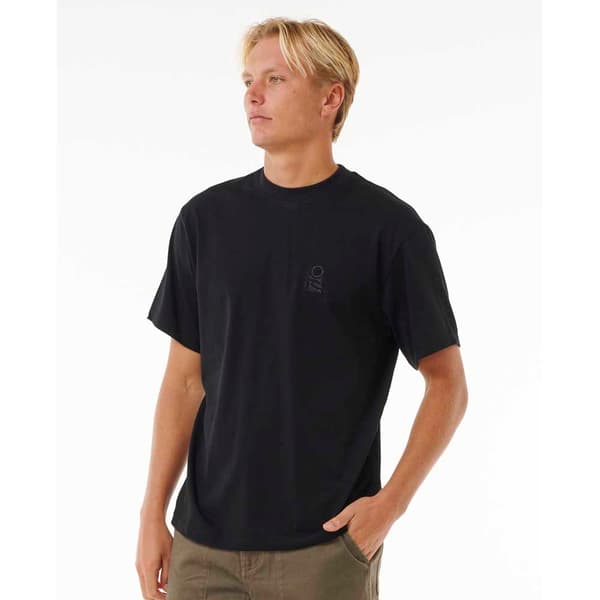 Rip Curl Search Embroidery T-shirt Med Korte ærmer Sort S Mand