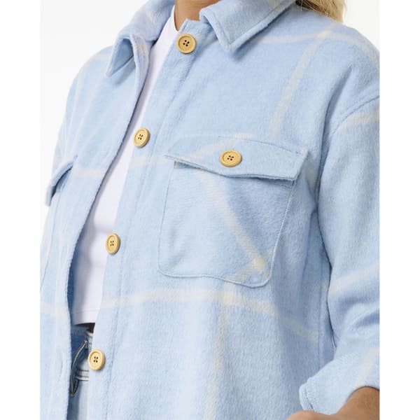 Rip Curl The Search Flannel Skjorta Med Långa ärmar Blå S Kvinna