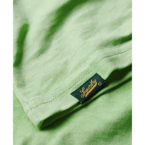 Superdry Varsity Burnout Cap T-shirt Med Korta ärmar Grönt S Kvinna
