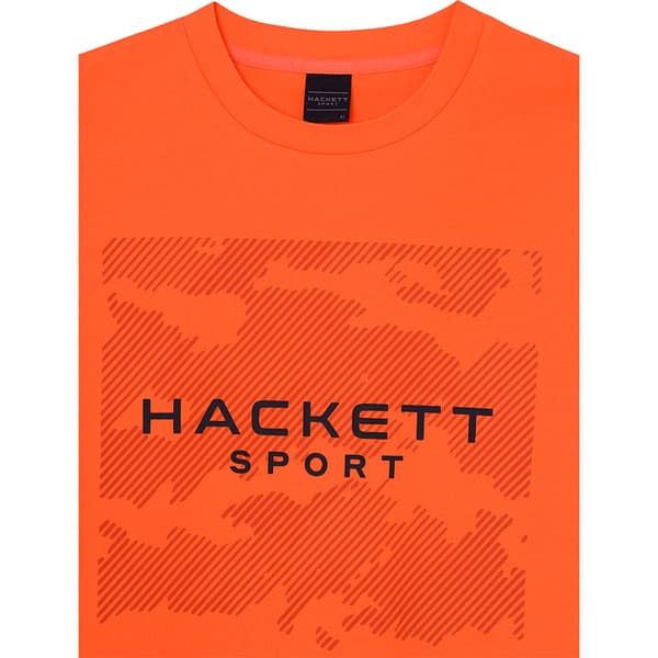 Hackett Camo Graphic T-shirt Med Korta ärmar Orange S Man