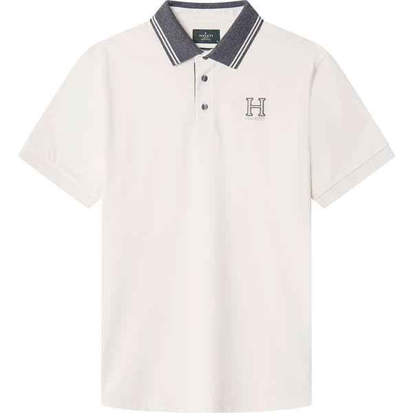 Hackett Heritage Kortærmet Polo Hvid XL Mand