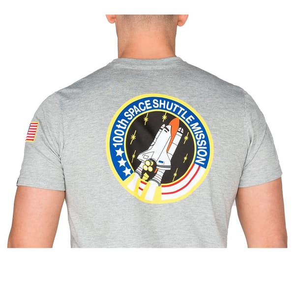Alpha Industries Space Shuttle T-shirt Med Korta ärmar Grå L Man