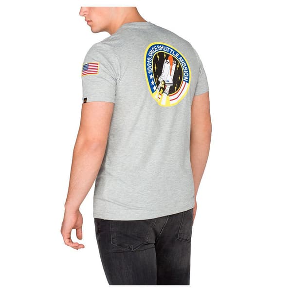 Alpha Industries Space Shuttle T-shirt Med Korta ärmar Grå L Man
