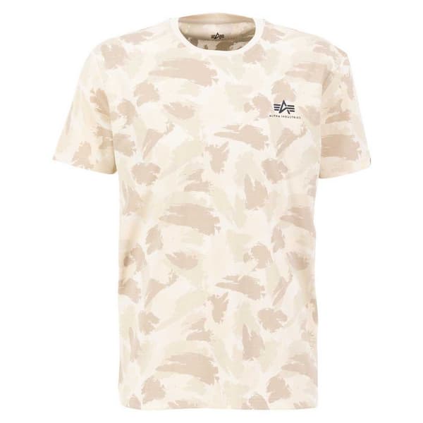 Alpha Industries Backprint Camo T-shirt Med Korta ärmar Beige M Man
