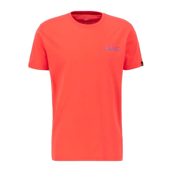Alpha Industries Holographic Sl T T-shirt Med Korta ärmar Orange XL Man