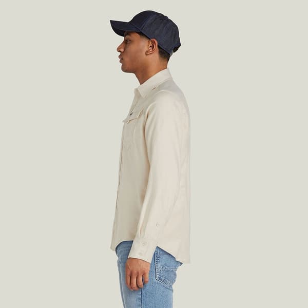 G-star Arc 3d Skjorte Med Lange ærmer Beige XL Mand