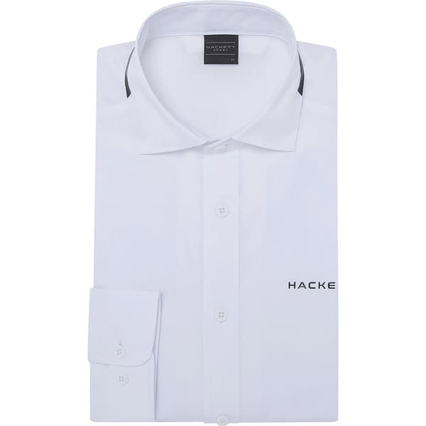 Hackett Hsport Racer Skjorta Med Långa ärmar Vit XL Man