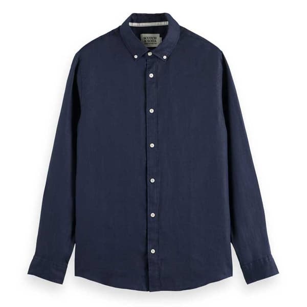Scotch & Soda 179188 Pitkähihainen Kauluspaita Sininen 2XL Mies