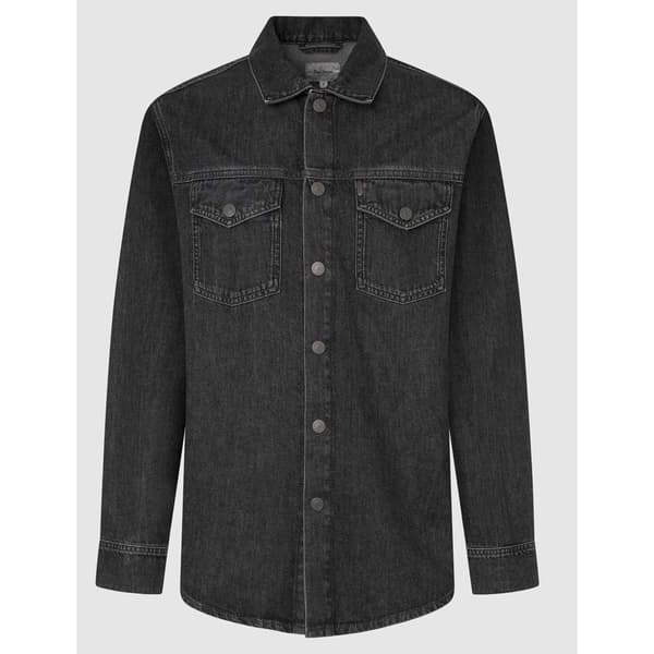 Pepe Jeans Pm308584 Skjorte Med Lange ærmer Sort L Mand