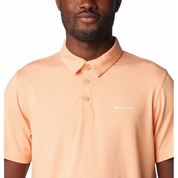 Columbia Tech Trail™ Kortærmet Polo Orange S Mand