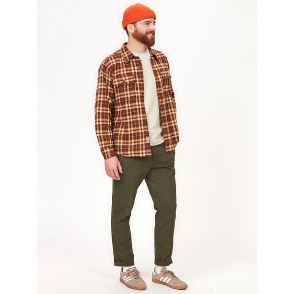 Marmot Doran Midweight Flannel Ls Skjorta Med Långa ärmar Brun L Man
