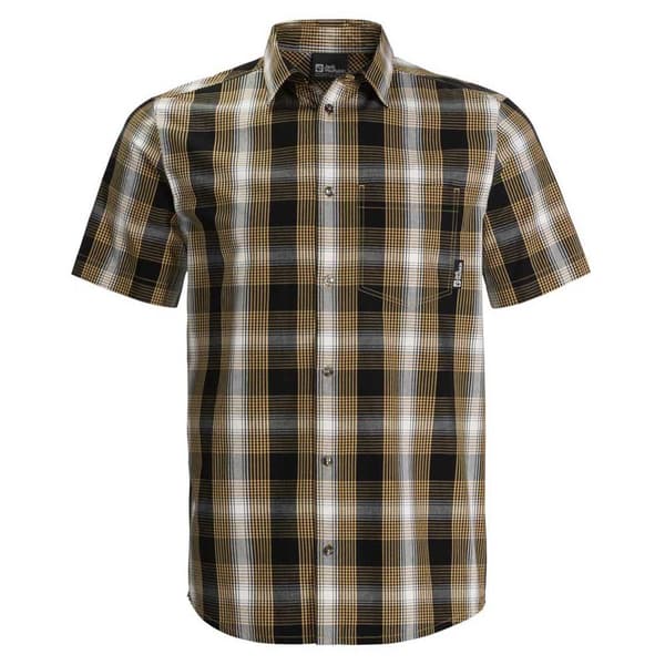 Jack Wolfskin Hot Chili Kortærmet Skjorte Brun S Mand