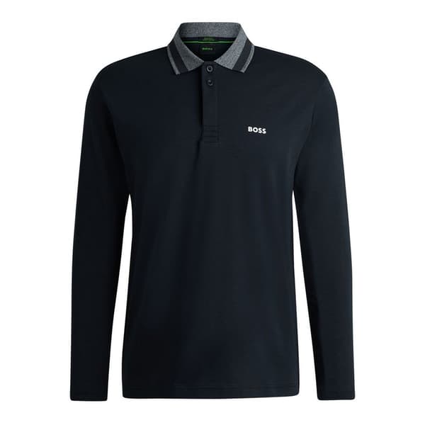 Boss Plisy 2 10262274 Polo Med Lange ærmer Blå 3XL Mand