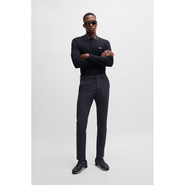 Boss Plisy 2 10262274 Polo Med Lange ærmer Blå 3XL Mand