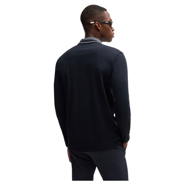 Boss Plisy 2 10262274 Polo Med Lange ærmer Blå 3XL Mand
