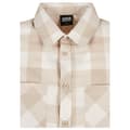 Miniatyrbillede 7 af 7: Urban Classics Turnup Checked Skjorte Med Lange ærmer Hvid 4XL Kvinde