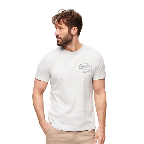 Superdry Classic Vintage Logo Heritage T-shirt Med Korta ärmar Vit 3XL Man