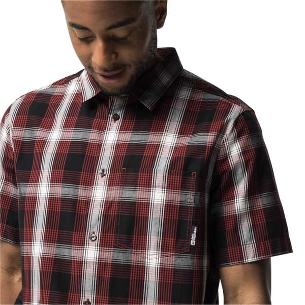 Jack Wolfskin Hot Chili Kortærmet Skjorte Rød S Mand