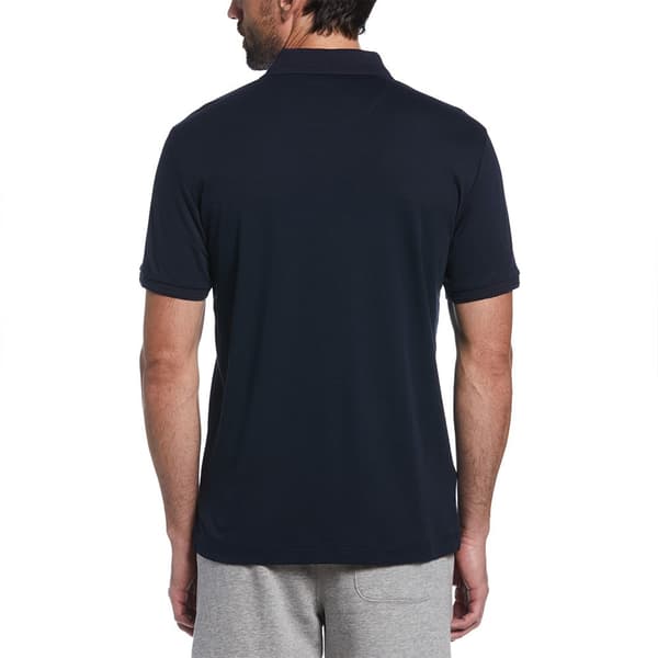 Original Penguin Daddy Organic Pique Sticker Pete Kortærmet Polo Blå XL Mand