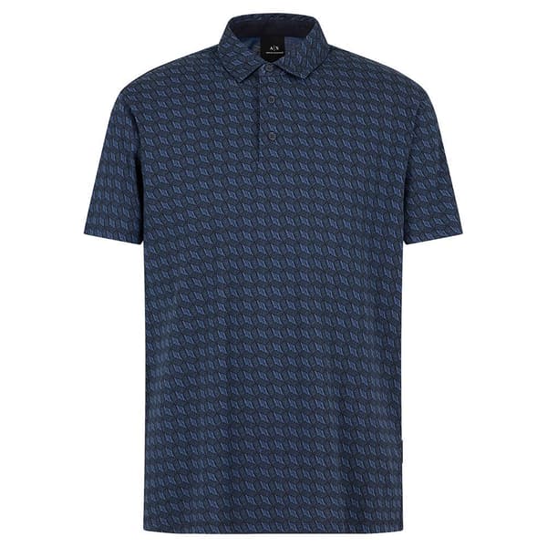 Armani Exchange 6dzffd-zjh4z Kortärmad Polotröja Blå XL Man