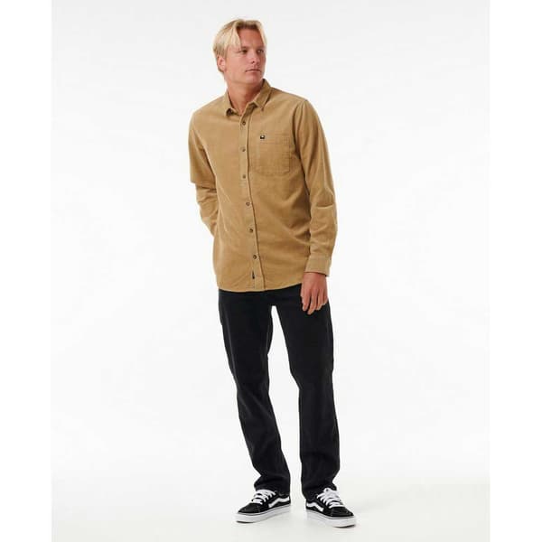 Rip Curl Classic Surf Cord Pitkähihainen Kauluspaita Ruskea M Mies