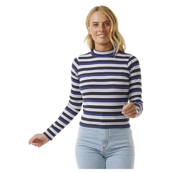 Rip Curl The Search T-shirt Med Lange ærmer Lilla S Kvinde