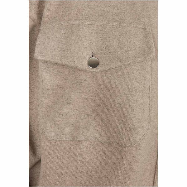 Urban Classics Classic Skjorte Med Lange ærmer Grå 4XL Kvinde