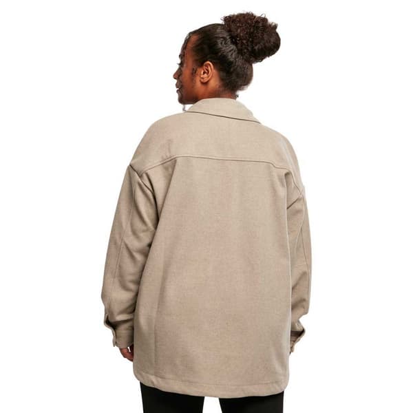 Urban Classics Classic Skjorte Med Lange ærmer Grå 4XL Kvinde