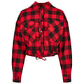 Miniatyrbillede 3 af 8: Urban Classics Oversized Check Skjorte Med Lange ærmer Rød 4XL Kvinde