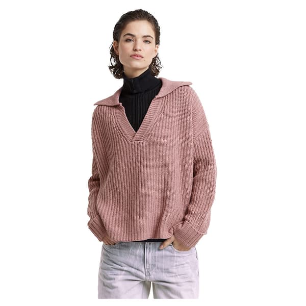 G-star D25220-d890 Heavy Pikétröja Med Lång ärm Rosa L Kvinna