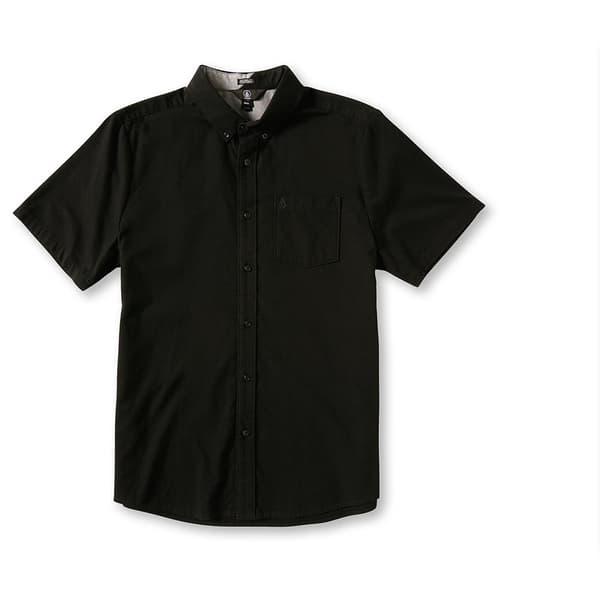 Volcom Everett Oxford Kortærmet Skjorte Sort XS Mand