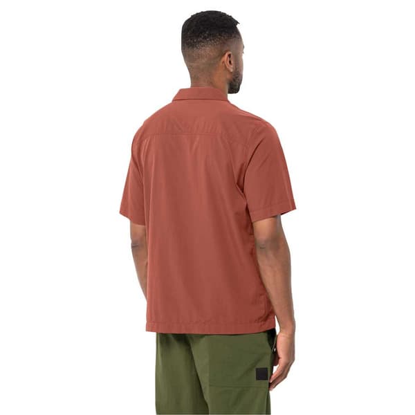 Jack Wolfskin Atacama Kortærmet Skjorte Rød S Mand