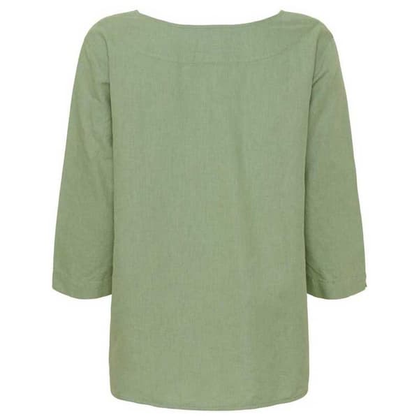 Sea Ranch Corrie T-shirt Med 3/4 ärm Och V-ringning Grönt M Kvinna