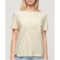 Pikkukuva 1 / 4: Superdry Embossed Vl Relaxed Lyhythihainen T-paita Beige L Nainen